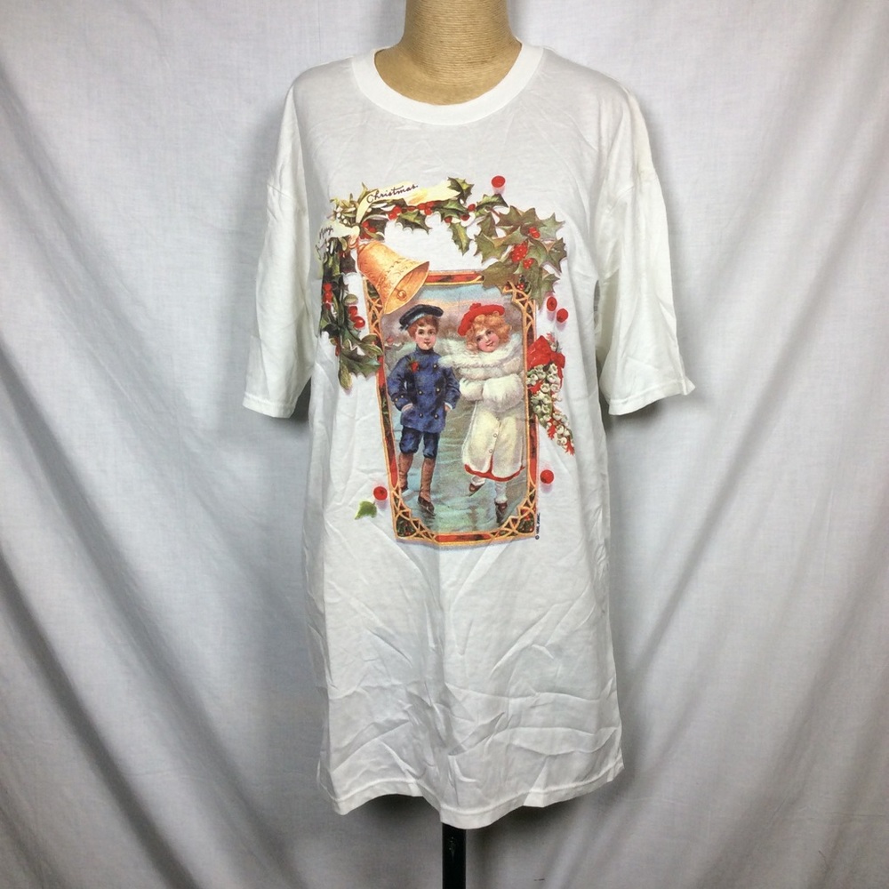 Victoria Joys Women’s White Graphics T-Shirt VTG